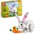 LEGO 31133 Creator 3in1 White Rabbit Animal Toy Building Set, Bunny to Seal and Parrot Figures, Bricks Construction Toys for Kids Aged 8 Plus Years Old 