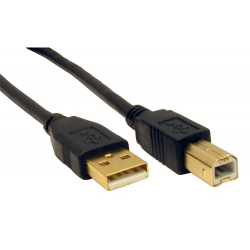 1M 1.8M 3M 5M USB 2.0 High Speed Cable Printer Lead A to B BLACK 